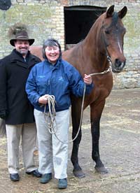 Sambist and American breeder Larry with Anne at Gadebrook Stud